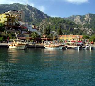 Blick vom Taxiboot auf Turunc