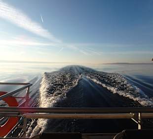Katamaranfahrt zurück nach Friedrichshafen