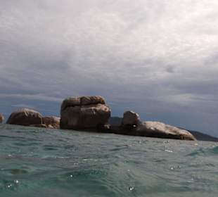 Während des Schnorcheln