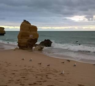 Strand / Praia Sao Rafael friedliche Abendstimmung
