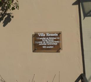 Das Café Villa Remeis in der Bergstadt