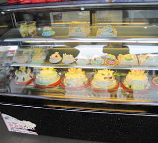 Auslage der Bäckerei