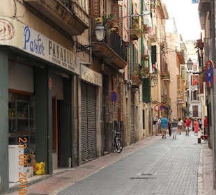 Typische Straße Palma Stadt