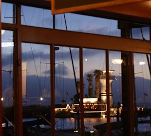 Ausblick aus dem Fischrestaurant