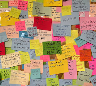 Im ukrainischen Pavilion