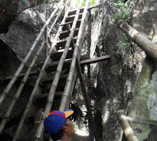 Die lletzte Leiter zur Aussichts Plattform