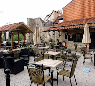 Biergarten und Terrassenplätze des Restaurants