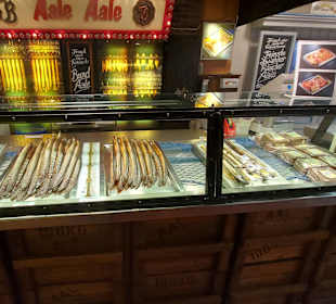 Ein Teil der Fischtheke
