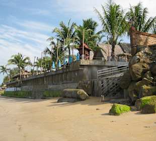 Vom Strand aus bei Ebbe