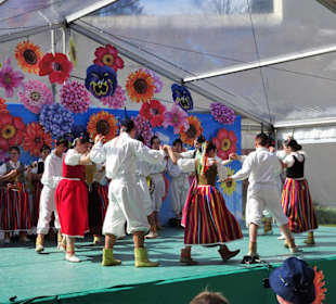 Tanzgruppe auf dem Blumenfestival
