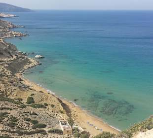 Red Beach von oben 