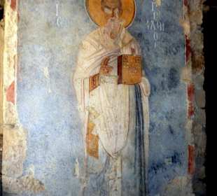 Fresko in der Nikolaus-Basilika