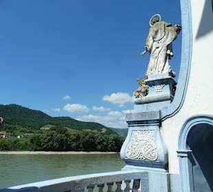 Terrasse mit Donaublick