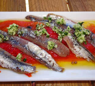 Tapasauswahl im Restaurant La Paëlla de la Mer