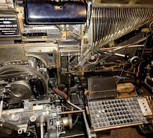Setzmaschine im Museum Nordenham