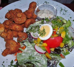 Gebackene Champignons im Dümpfelschöpfer