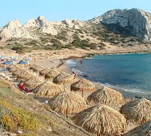 Strand bei Restaurant Glaros