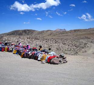 Patapampa: Verkäufer in 4910 m Höhe