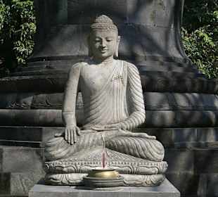 Posążek buddy w Yogyakarcie