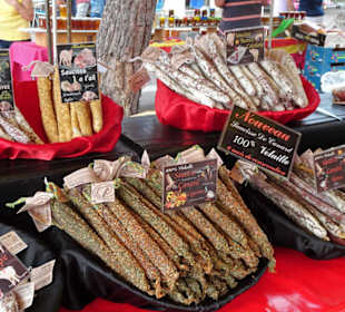 Rundgang über den Wochenmarkt von Argelès-Plage 