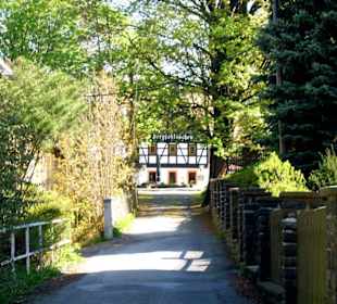 Blick zum Bergschlösschen