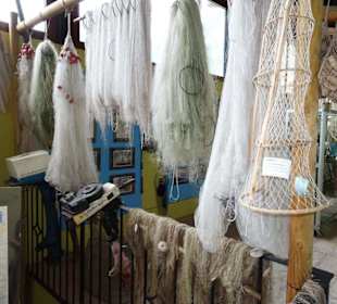 Netzte und Reusen im Fischereimuseum