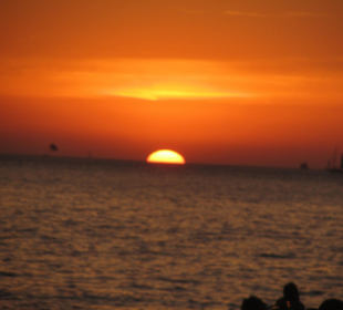 Sonnenuntergang San Antoni bei Cafe Del Mar