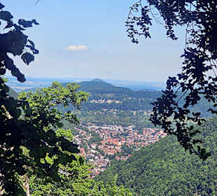 Ausblick ins Tal vom Schloss