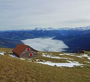 Blick auf das Wolkenmeer