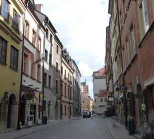 Unterwegs in der Altstadt von Warschau