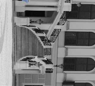 Geschichtsträchtige Treppe