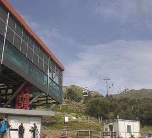 Blick auf die Seilbahnstation