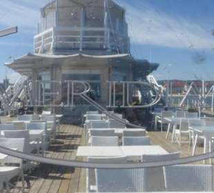 Das Restaurant Meridian Molo aif der Seebrücke