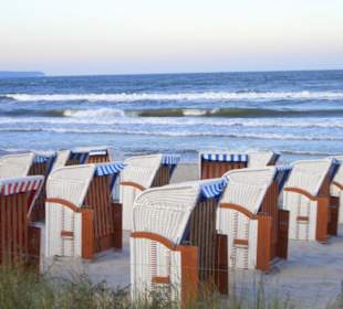 Strand am frühen Abend