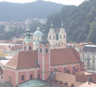 Stadt und Altstadt Ljubljana