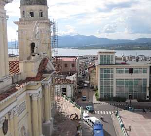 Blick von der Dachterrasse des Hotel Casa Granda