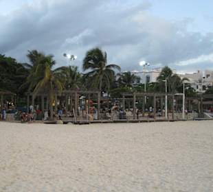 Strandbar am Strand von Playa del Carmen