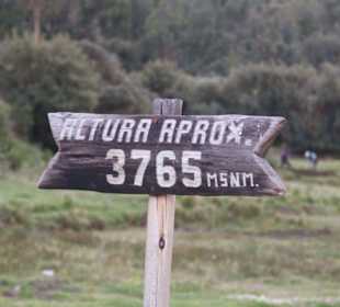 Höhenangabe im Eingangsbereich