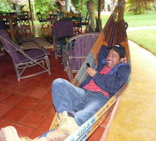 Unser Fahrer Bobo bei der Arbeit