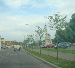 Einfahrt nach Bijelina-Bosnien