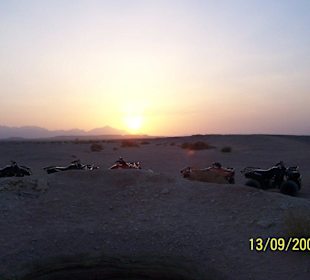 So langsam geht die Sonne unter