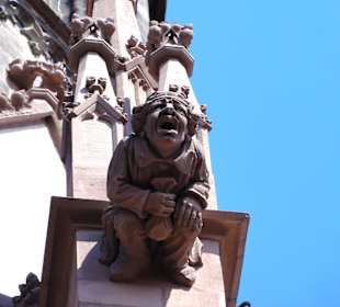 Wasserspeier an der Fassade der Kirche