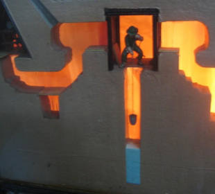 Modell des Tunnelsystems von Cu Chi.