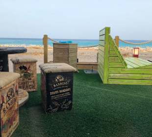 Sitzplätze auf der hinteren Terrasse