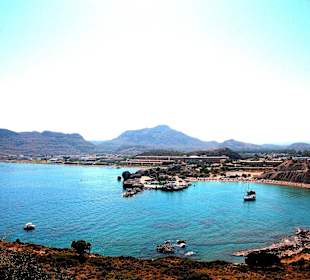 Zwei Buchten auf Meeresseite