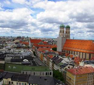 Der Ausblick vom Turm verschieden