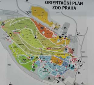 Lageplan Zoo Prag