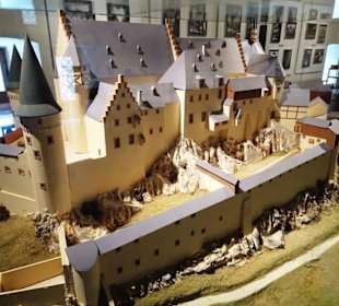 Modell der Burg aus früherer Zeit