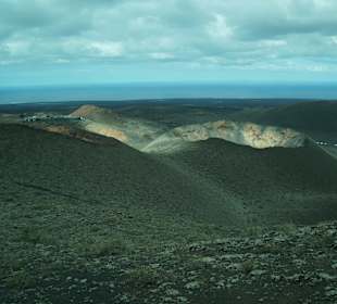 Der Nationalpark in Parque Nacional De Timanfaya. 
