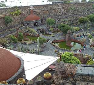 Blick auf die Restauranterrasse